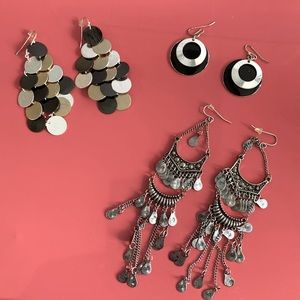 Earrings-3 pairs for one price! Women’s costume jewelry